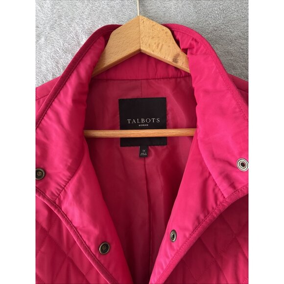 Talbots Weatherproof Quilted Puffer Casual Vest Dark Pink Women’s Size S - Picture 14 of 16